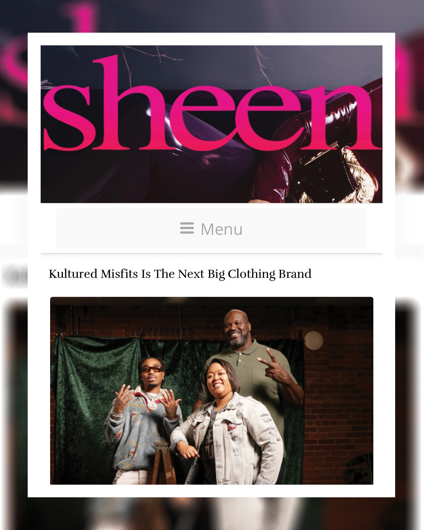 Sheen Magazine : Kultured Misfits Is The Next Big Clothing Brand