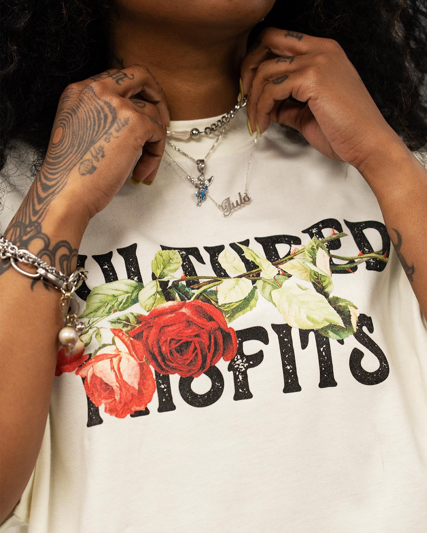 GIVE ME MY FLOWERS T-SHIRT / WHITE