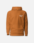 ARTS DISTRICT SCRIPT HOODIE / BURNT ORANGE