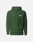 ARTS DISTRICT SCRIPT HOODIE / FOREST GREEN