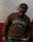 NEVER FIT IN VINTAGE CREWNECK / MOCHA