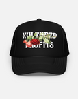 MY FLOWERS MESH TRUCKER HAT / BLACK