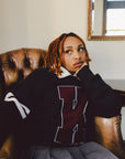 KULTURED MISFITS VARSITY KNIT SWEATER/NAVY
