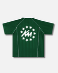KM STRIPED SOCCER JERSEY / FOREST GREEN