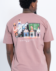 KM X Wish ATL 'HIGHER LEARNING' T-SHIRT / MAUVE