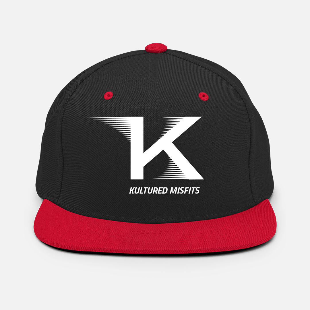 THE CLASSIC &quot;K&quot; SNAPBACK / BLACK/RED