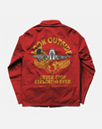 LOOK OUTSIDE COACHES JACKET / RED