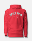 NEVER FIT IN VINTAGE HOODIE / RED