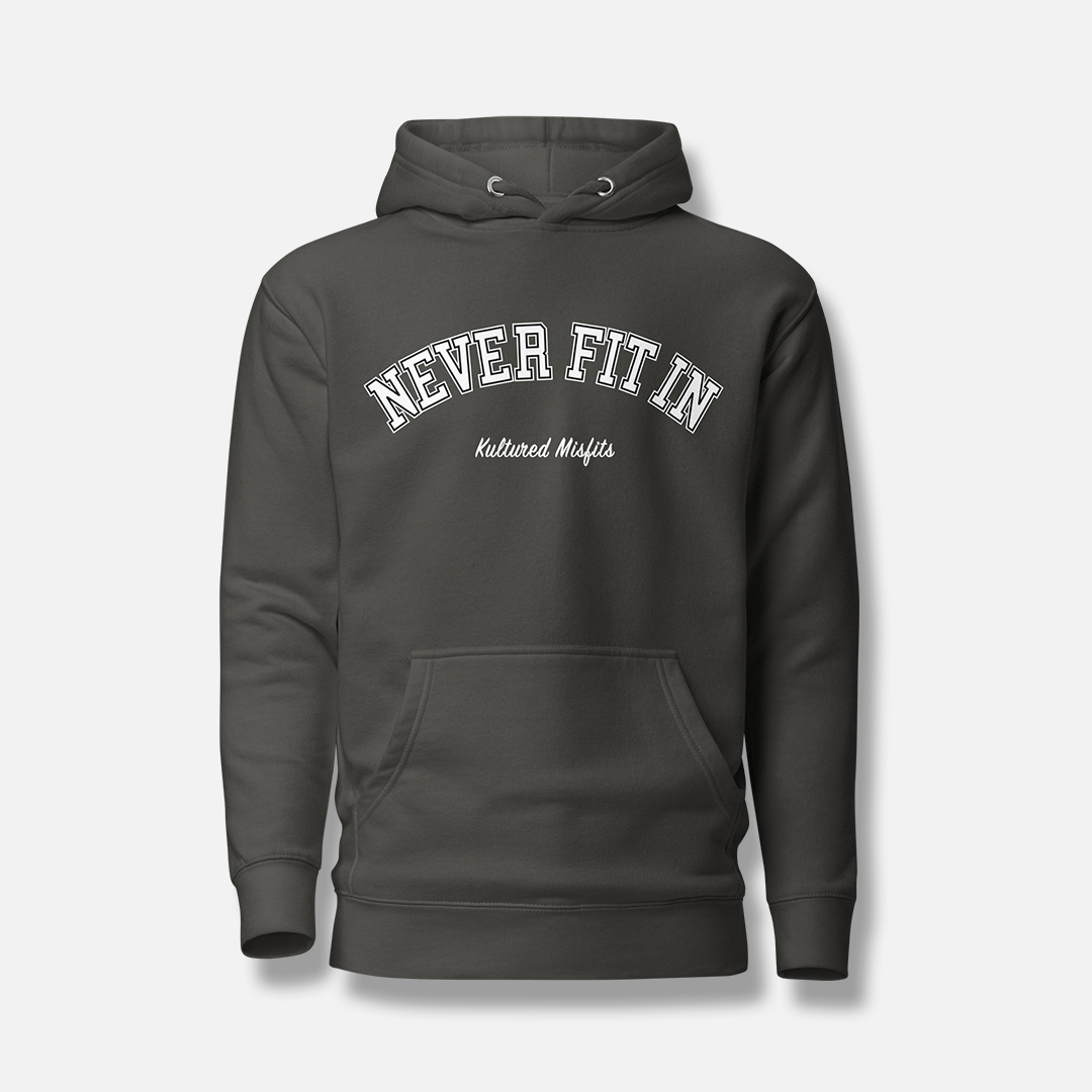 NEVER FIT IN VINTAGE HOODIE / SLATE