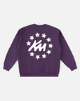 NEVER FIT IN TAPED CREWNECK / PURPLE