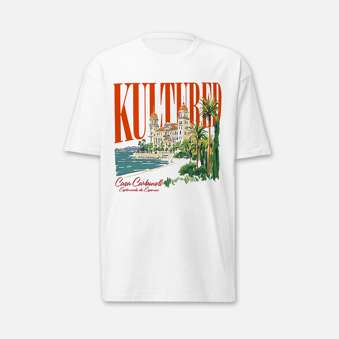 SPANISH SUNSET T-SHIRT / WHITE