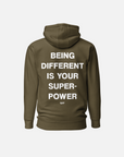 SUPERPOWERS HOODIE / OLIVE GREEN