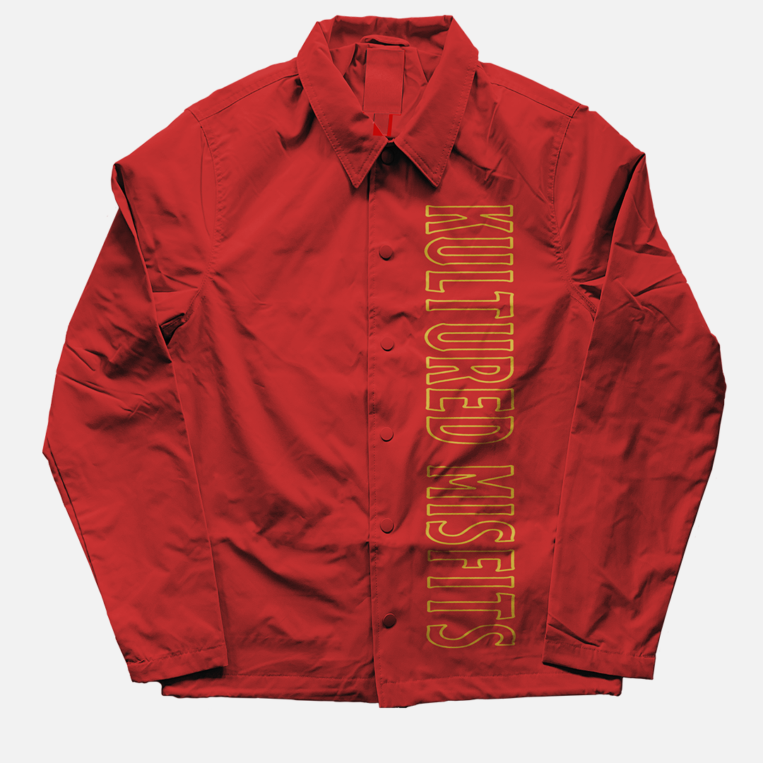 LOOK OUTSIDE COACHES JACKET / RED