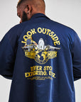 LOOK OUTSIDE COACHES JACKET / NAVY