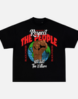 RESPECT THE PEOPLE T-SHIRT / BLACK