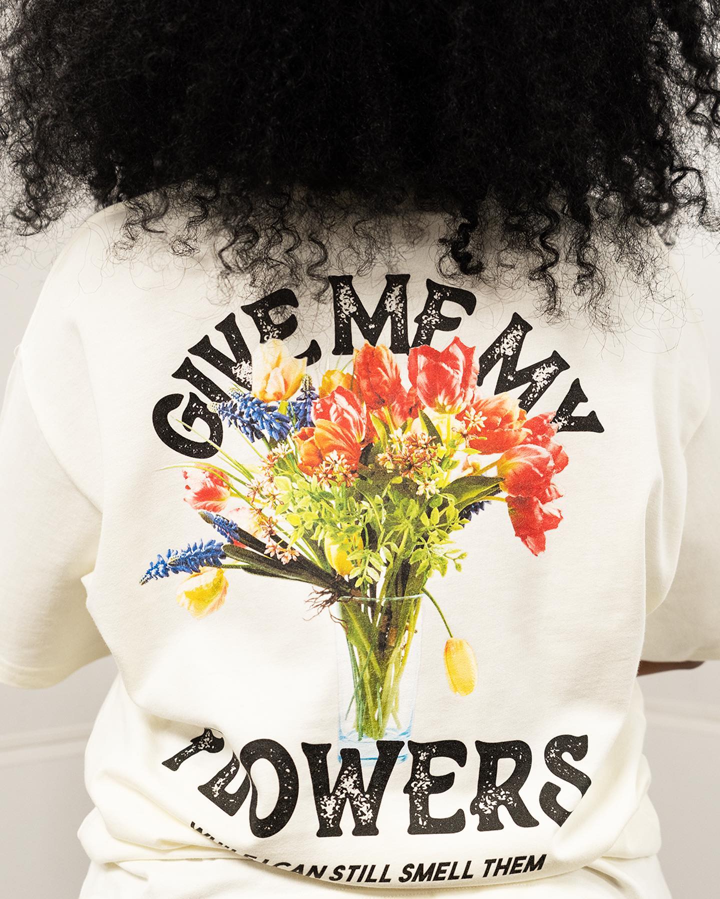 GIVE ME MY FLOWERS T-SHIRT / WHITE – Kultured Misfits