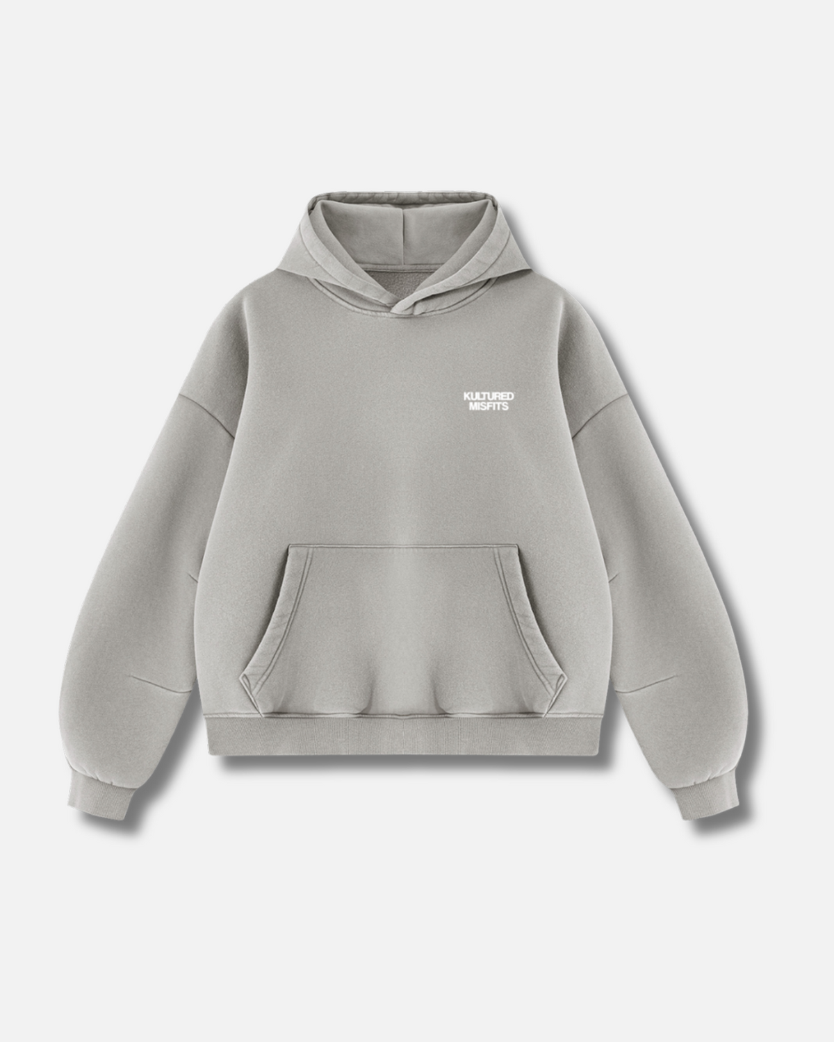 KULTURED MISFITS® ESSENTIALS BOXY HOODIE / LIGHT GREY