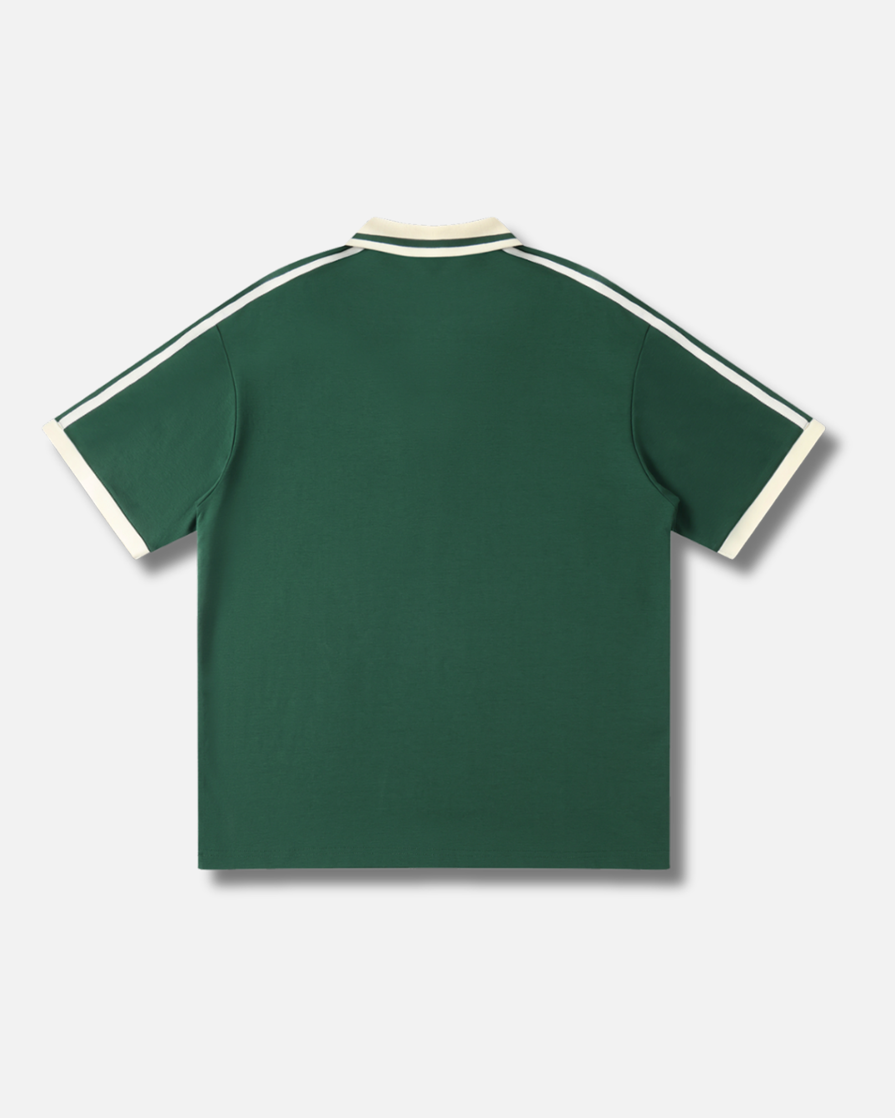 KM CONTRAST POLO / FOREST GREEN