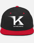 THE CLASSIC "K" SNAPBACK / BLACK/RED