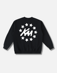 NEVER FIT IN TAPED CREWNECK / BLACK