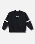 NEVER FIT IN TAPED CREWNECK / BLACK
