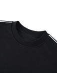 NEVER FIT IN TAPED CREWNECK / BLACK