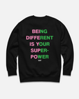 SUPERPOWERS CREWNECK / BLACK (WICKED EDITION)