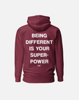 SUPERPOWERS HOODIE / MAROON