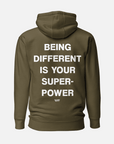 SUPERPOWERS HOODIE / OLIVE GREEN