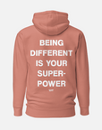 SUPERPOWERS HOODIE / DUSTY ROSE