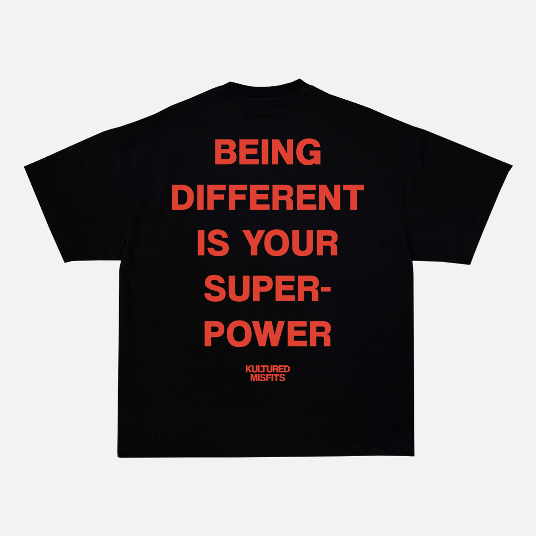 SUPERPOWERS T-SHIRT / BLACK