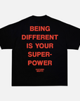 SUPERPOWERS T-SHIRT / BLACK