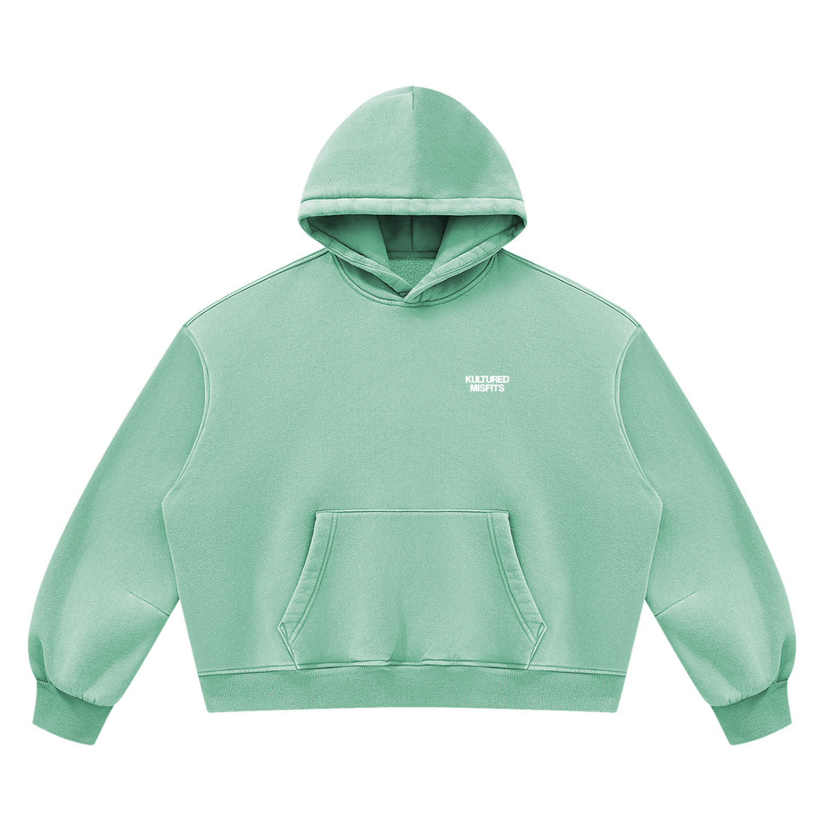 KULTURED MISFITS® ESSENTIALS BOXY HOODIE / MINT GREEN