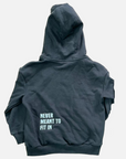 NEVER FIT IN HOODIE - KIDS / TRUFFLE