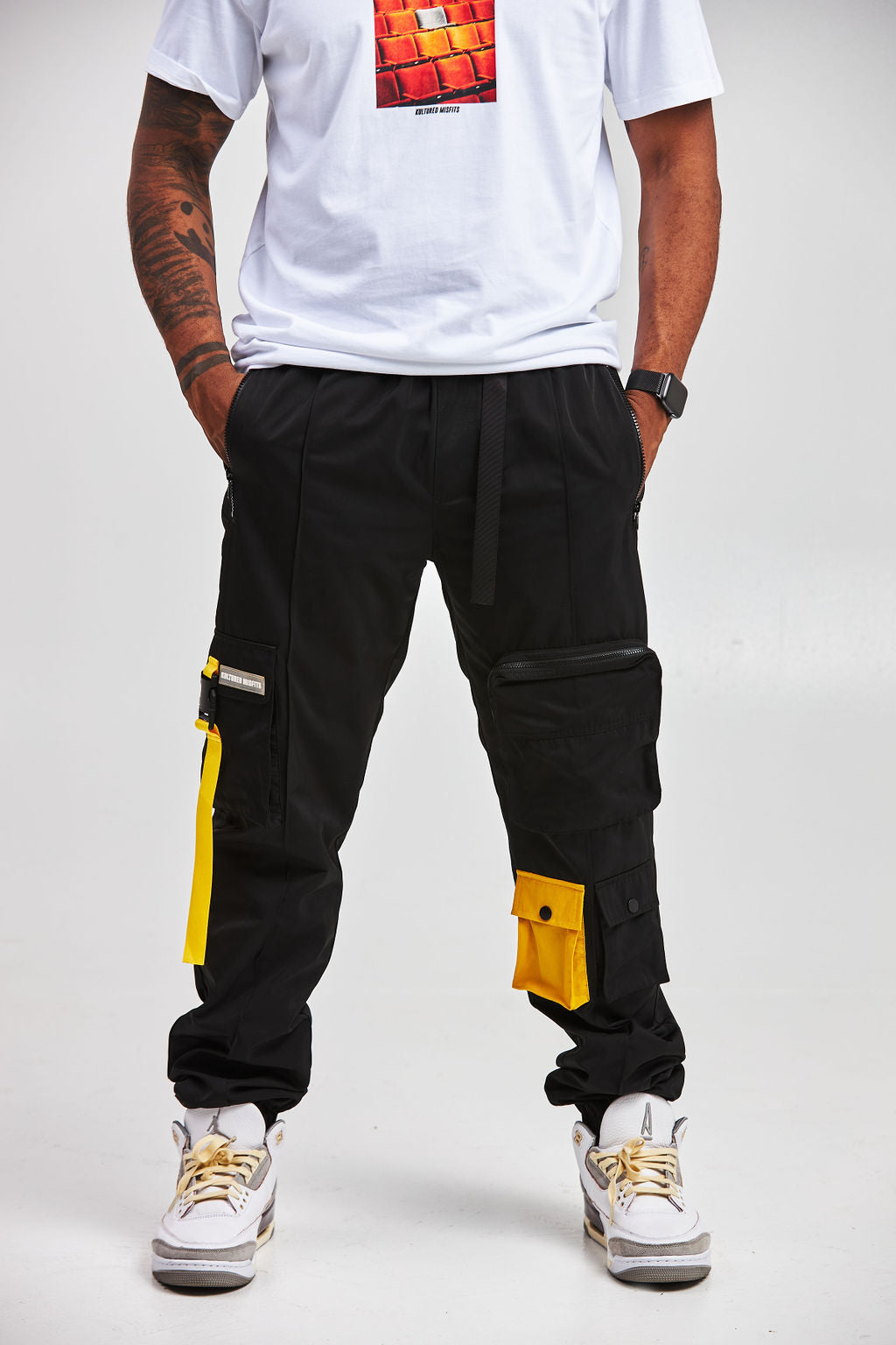 KULTURED MISFITS TECH UTILITY PANTS / BLACK