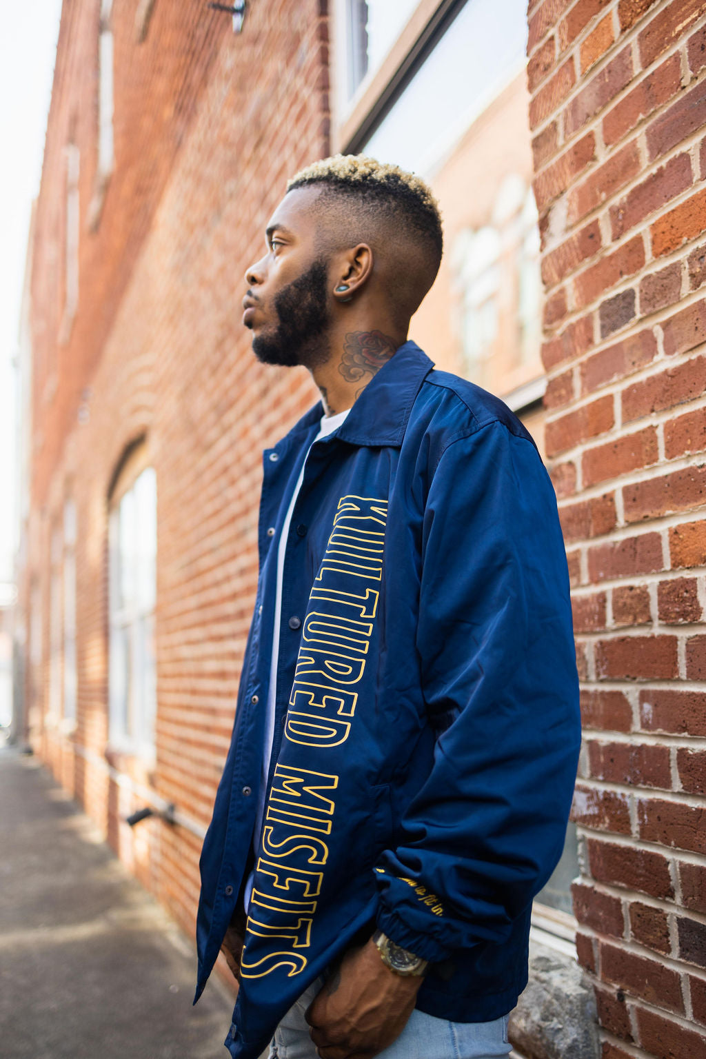 LOOK OUTSIDE COACHES JACKET / NAVY
