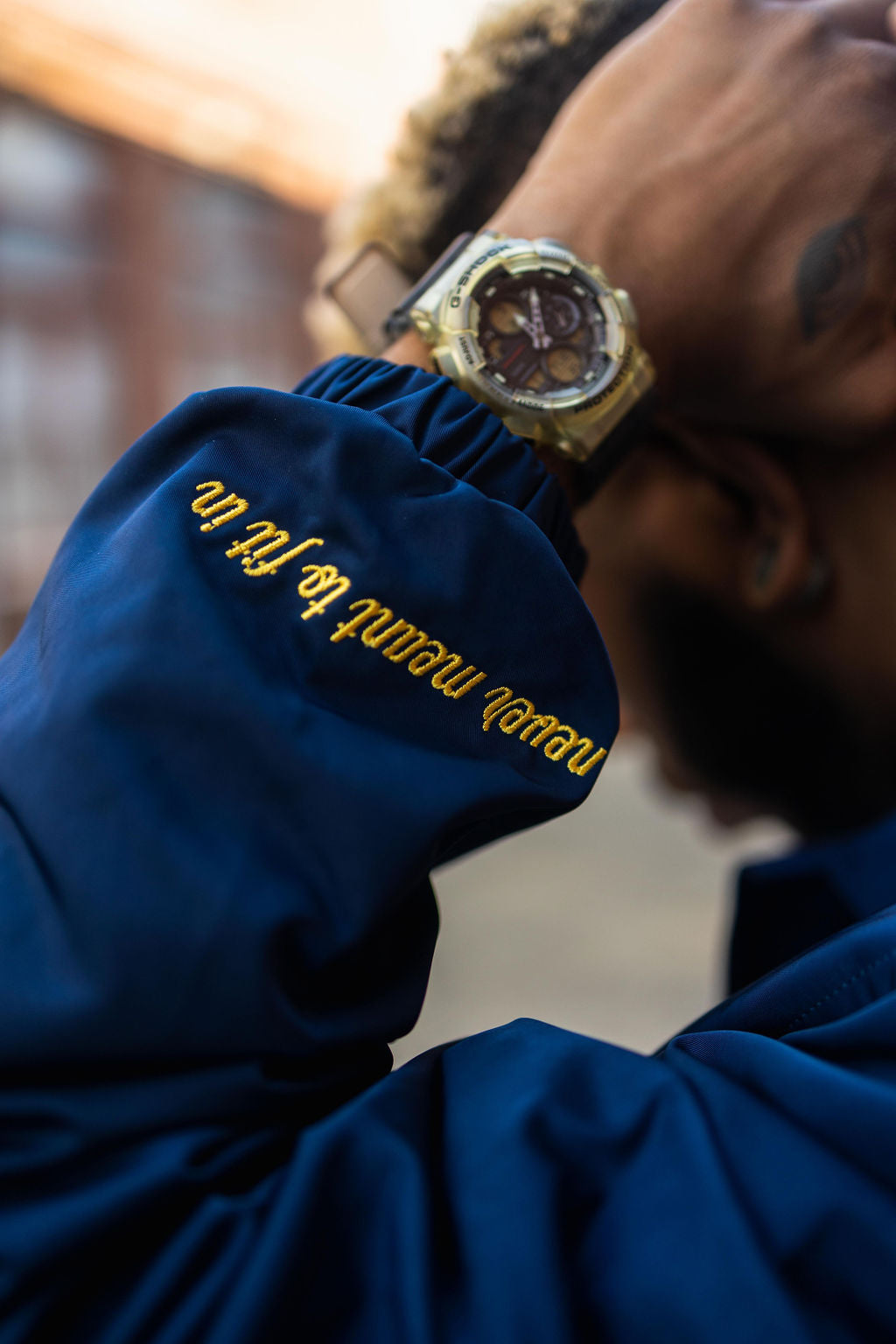 LOOK OUTSIDE COACHES JACKET / NAVY