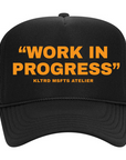 "WORK IN PROGRESS" MESH TRUCKER HAT
